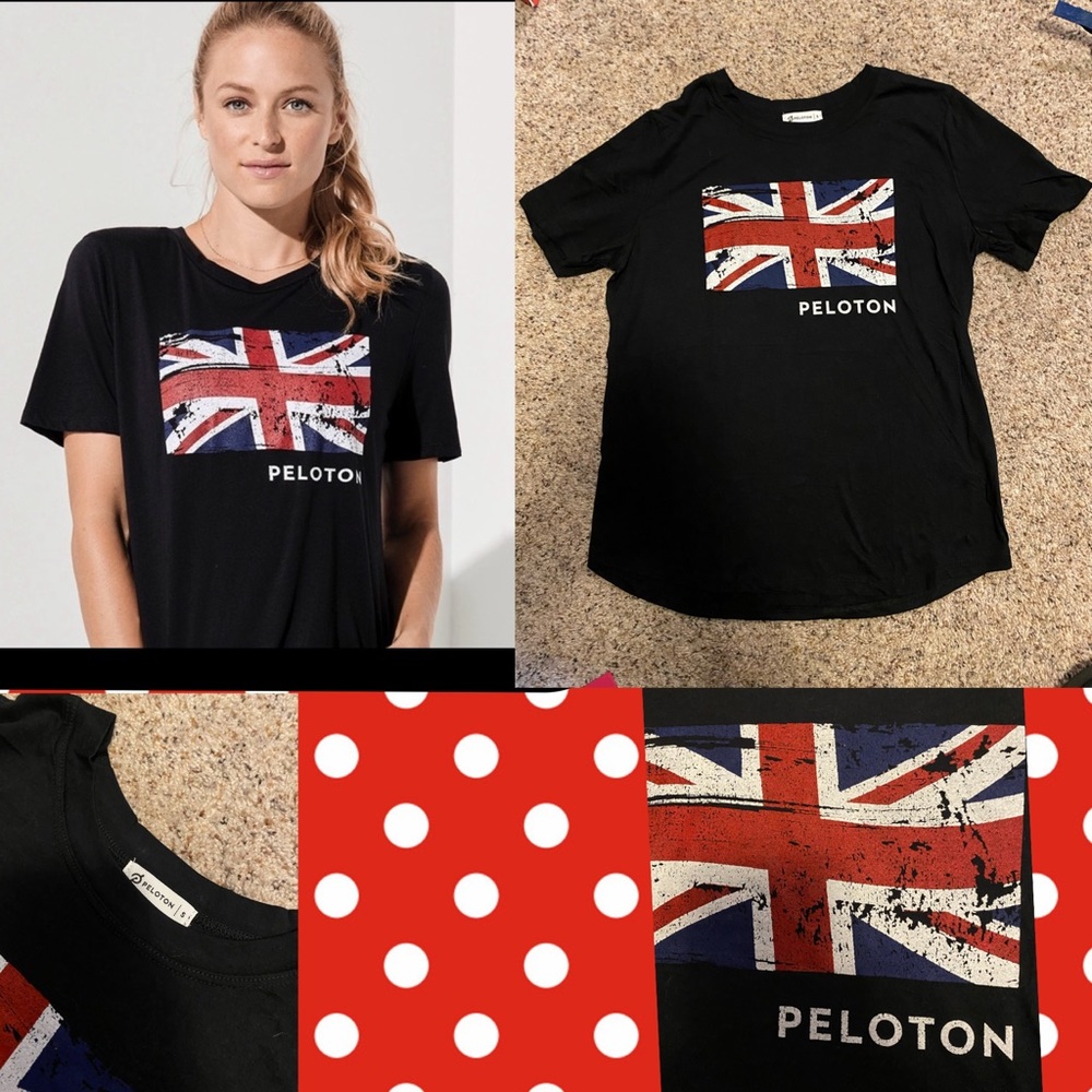 Peloton Rare UK London Flag Tee Small New - Picture 1 of 4